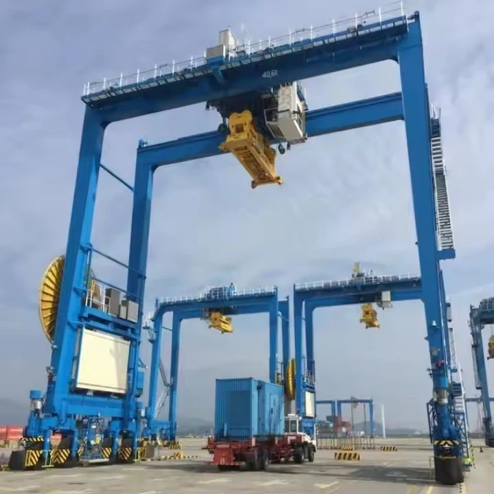 Mobile Travelling Rubber Tyre Gantry Crane suppliers